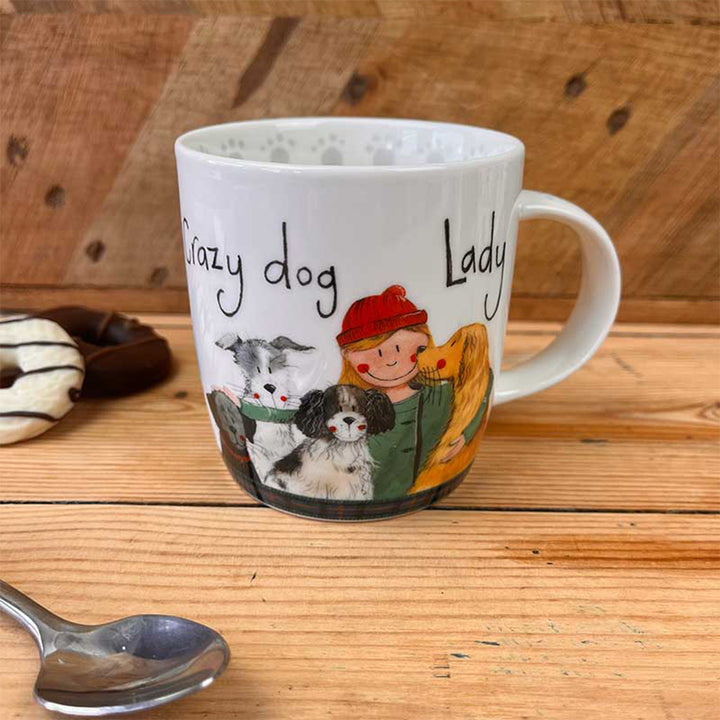 Crazy Dog Lady Themed Mug | Bone China Gift
