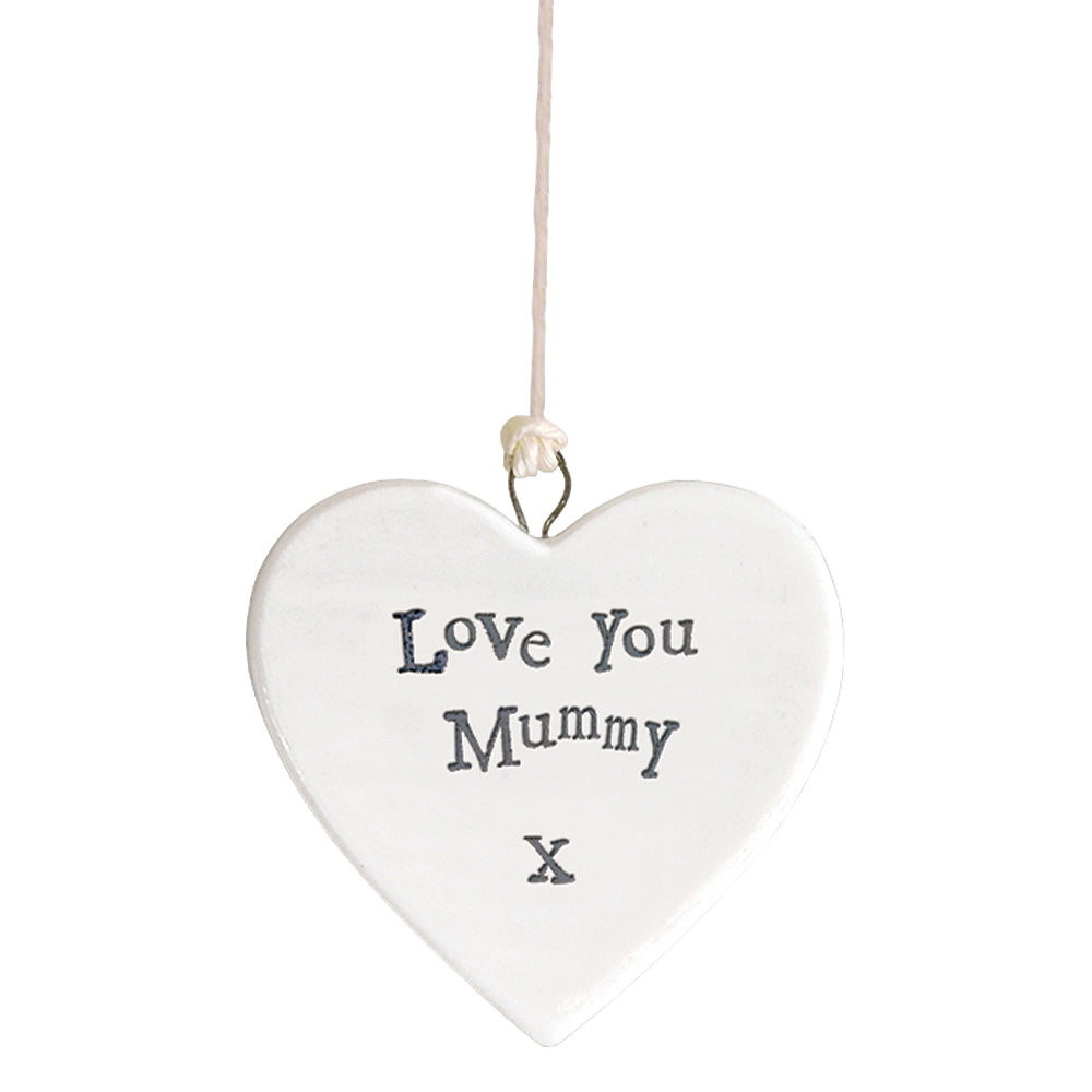Love You Mummy Heart | Little Porcelain Ornament | Cracker Filler | Little Gift