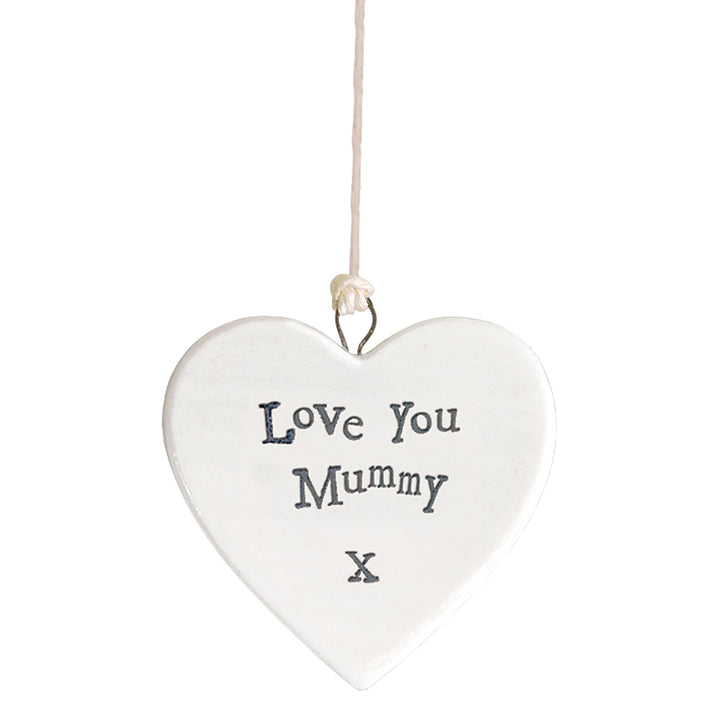 Love You Mummy Heart | Little Porcelain Ornament | Cracker Filler | Little Gift