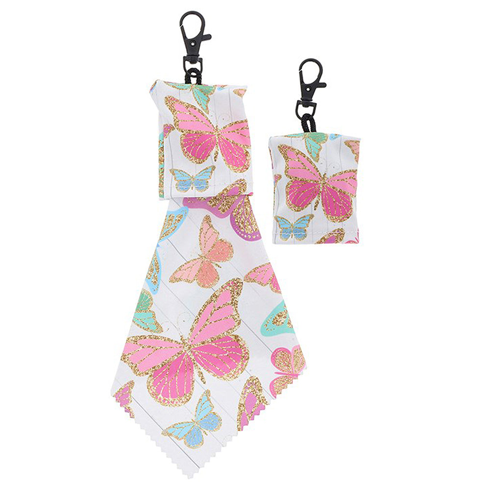 Pretty Butterflies | Pocket Cleaning Cloth | Single | Mini Gift | Cracker Filler