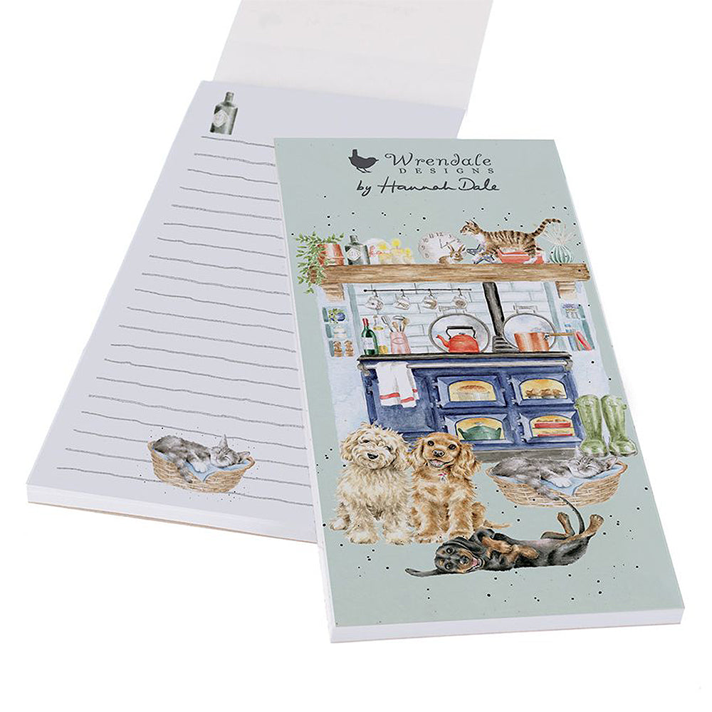 Country Kitchen, Dogs & Cats | Magnetic Shopping List | Wrendale Designs