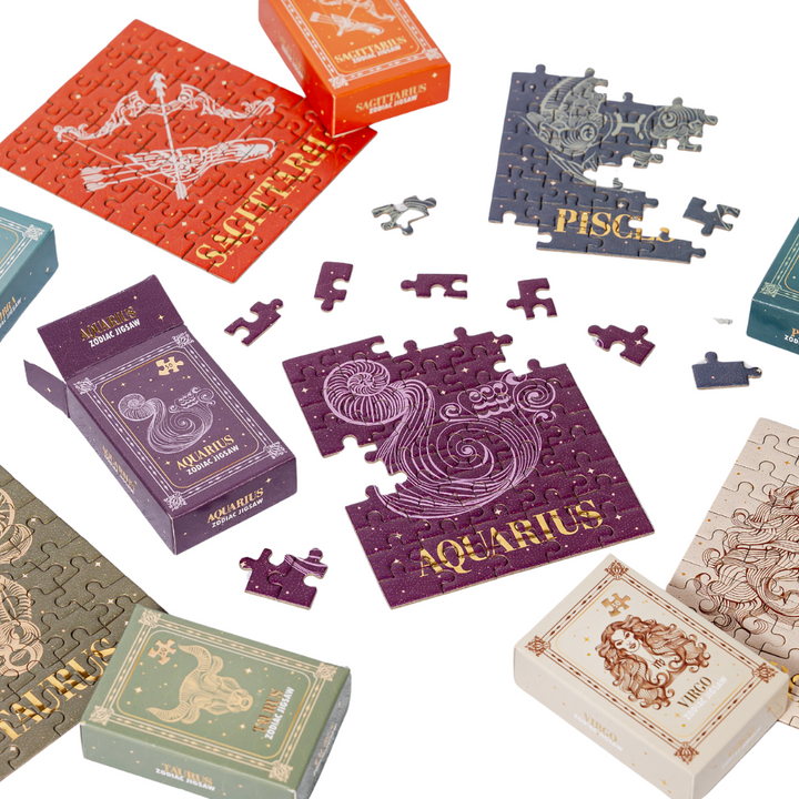 Star Signs | Zodiac Mini Jigsaw Puzzle | 50 Pcs | Little Gift | Cracker Filler