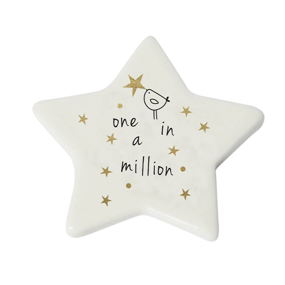 One in a Million | Mini Porcelain Star Token | Little Gift | Cracker Filler