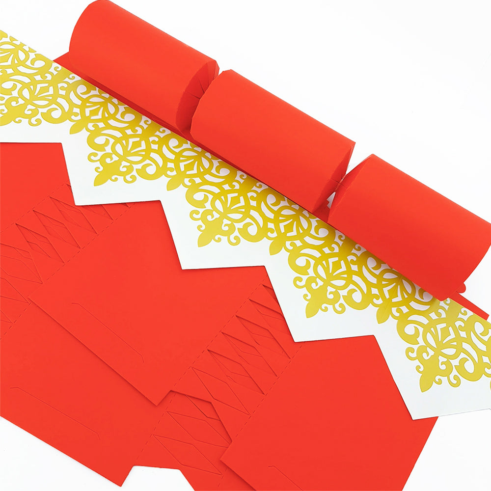 Bright Red | Premium Cracker Making DIY Craft Kits | Make Your Own | Eco Recyclable