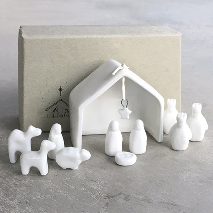 Gorgeous Dainty Porcelain Nativity Set | Christmas Ornament | Lovely Gift