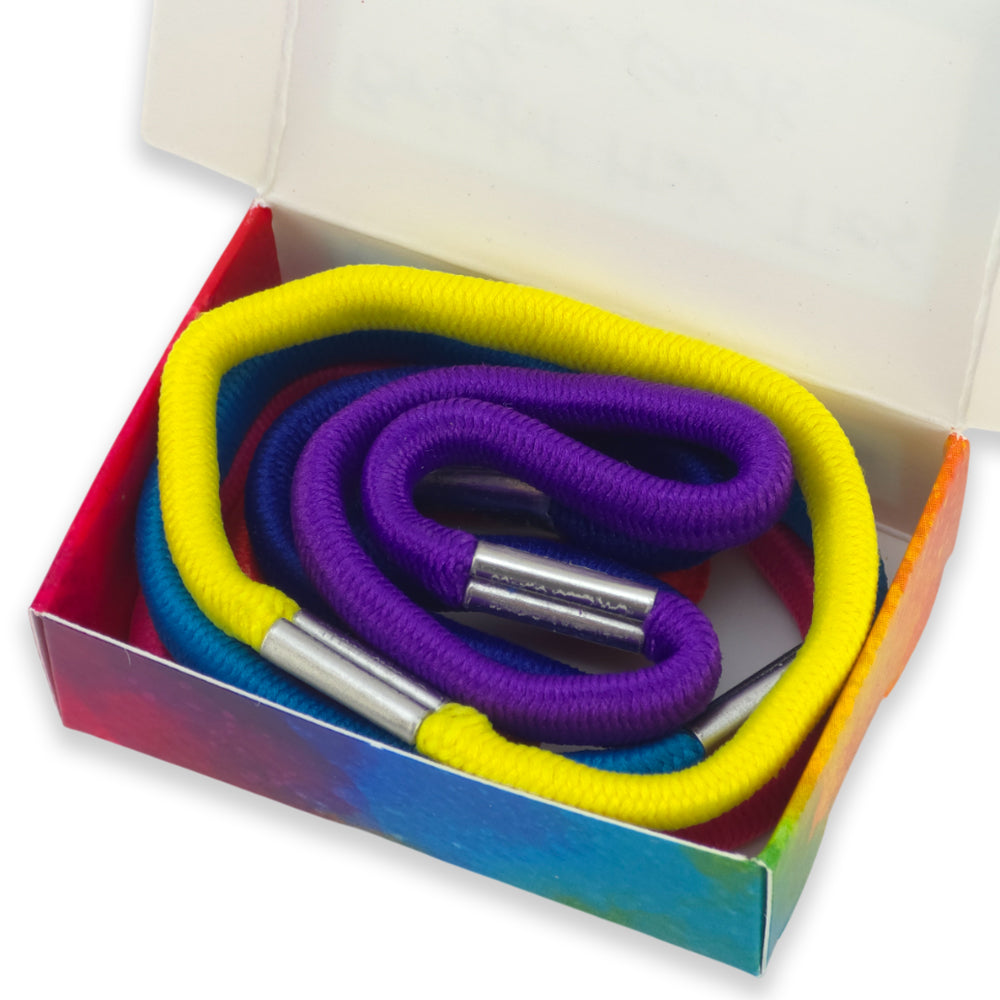 Bright Hair Ties for Girls | Little Box of Elastics | Little Gift | Cracker Filler