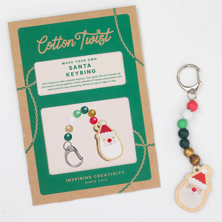 Make Your Own Santa Keyring | Complete Sustainable Christmas Craft Kit for Kids