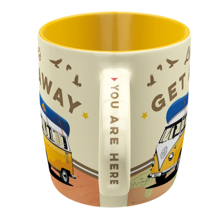 VW Camper Let's Get Away  | Chunky Ceramic Mug