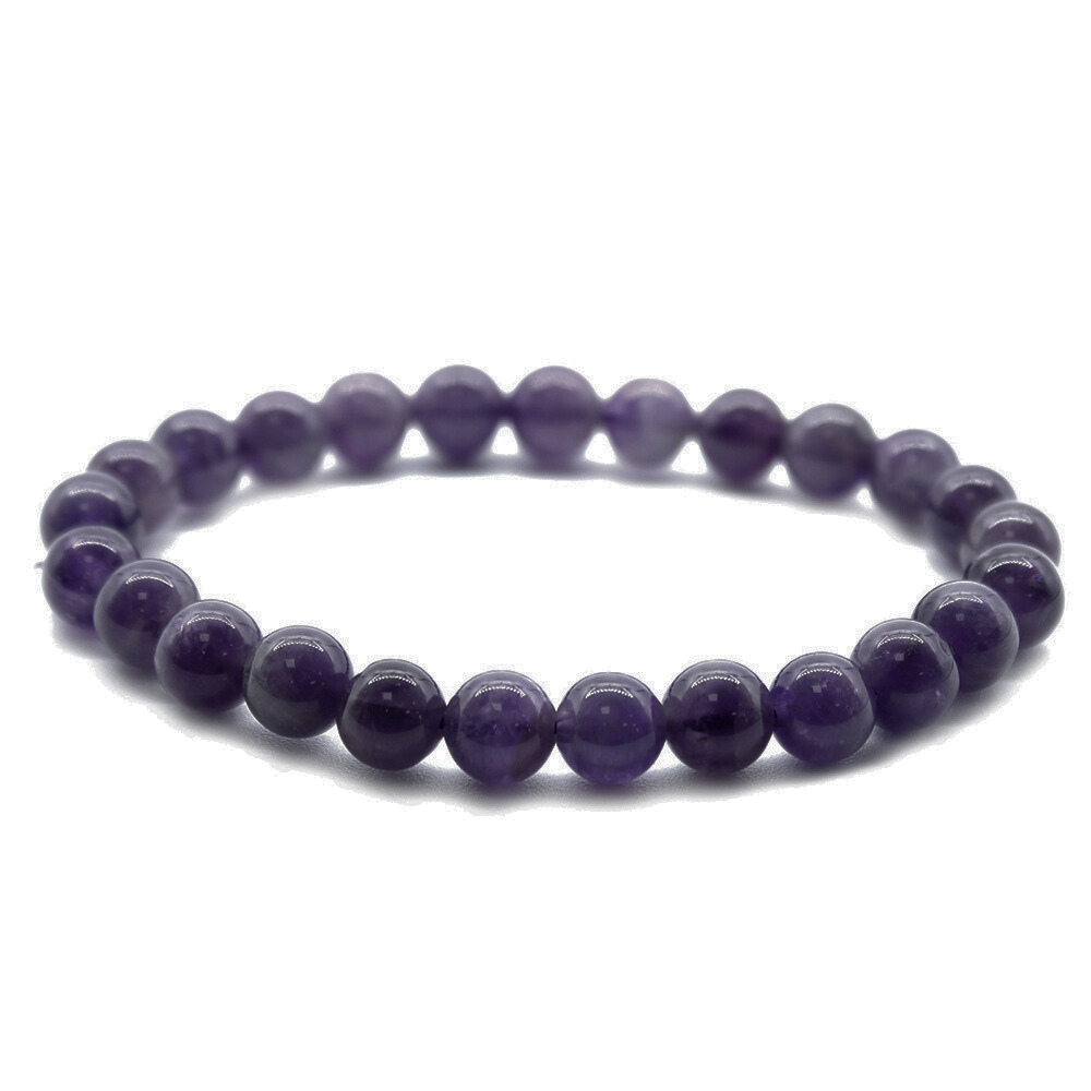Purple Amethyst | Calmness | Smooth Crystal Bracelet | Mini Gift | Cracker Filler