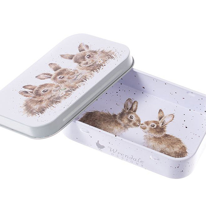 Bunny Trio | 9cm Wrendale Lidded Tin | Cracker Filler | Mini Gift