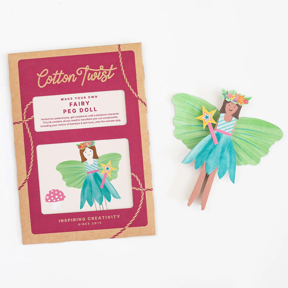 Make Your Own Fairy Peg Doll | Complete Sustainable Craft Kit for Kids