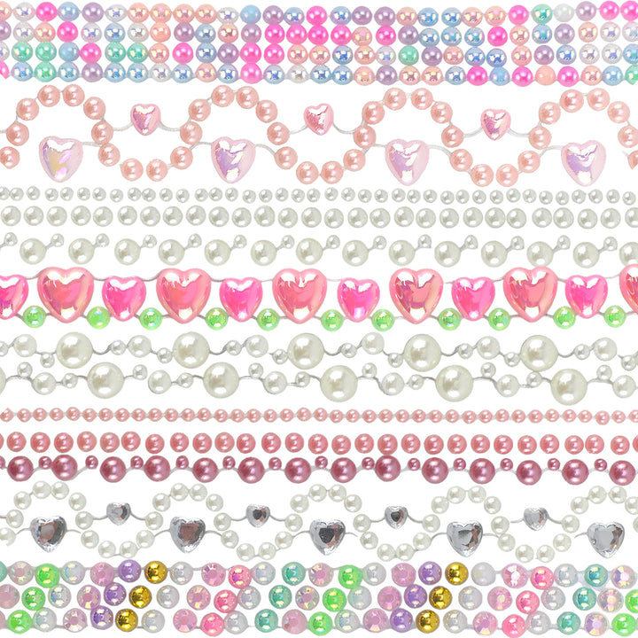 50cm Tape of Pearly Beads | Strip of Stickers for Papercrafts