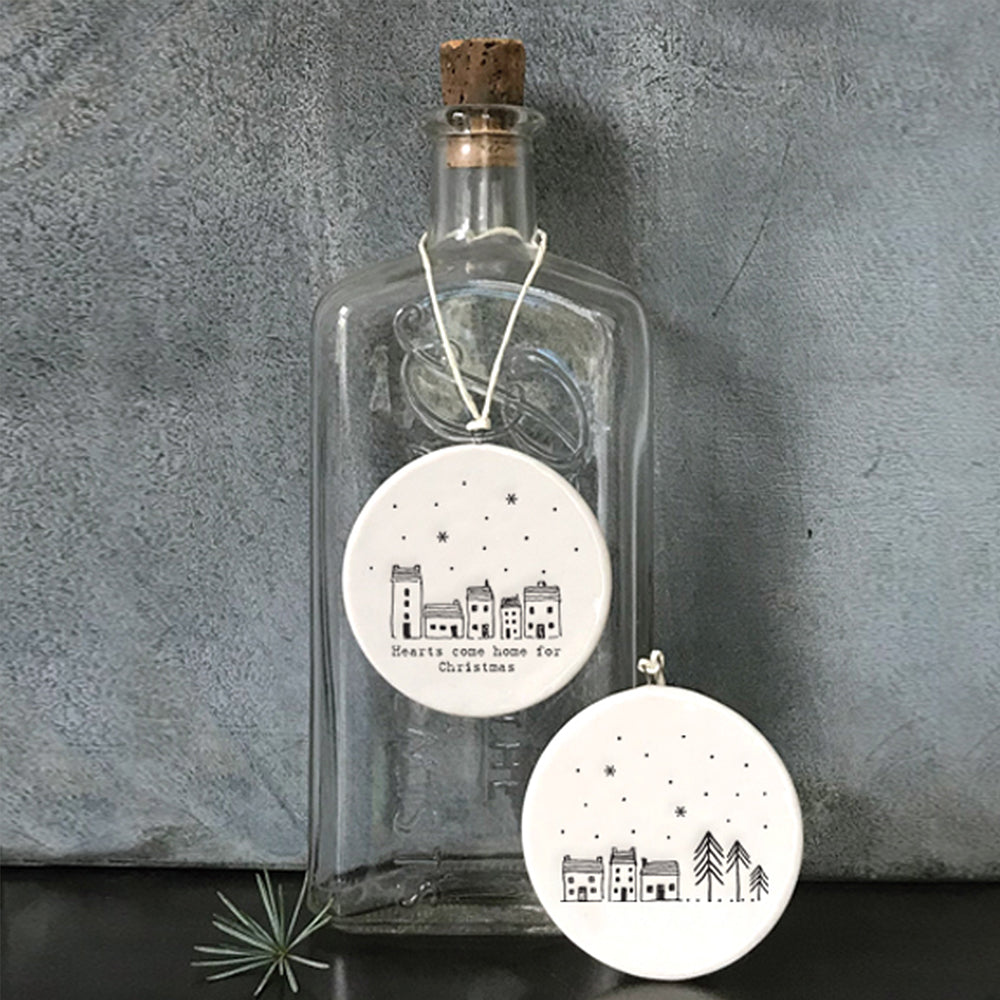 Hearts Come Home for Christmas | Large Porcelain Ornament | Little Gift