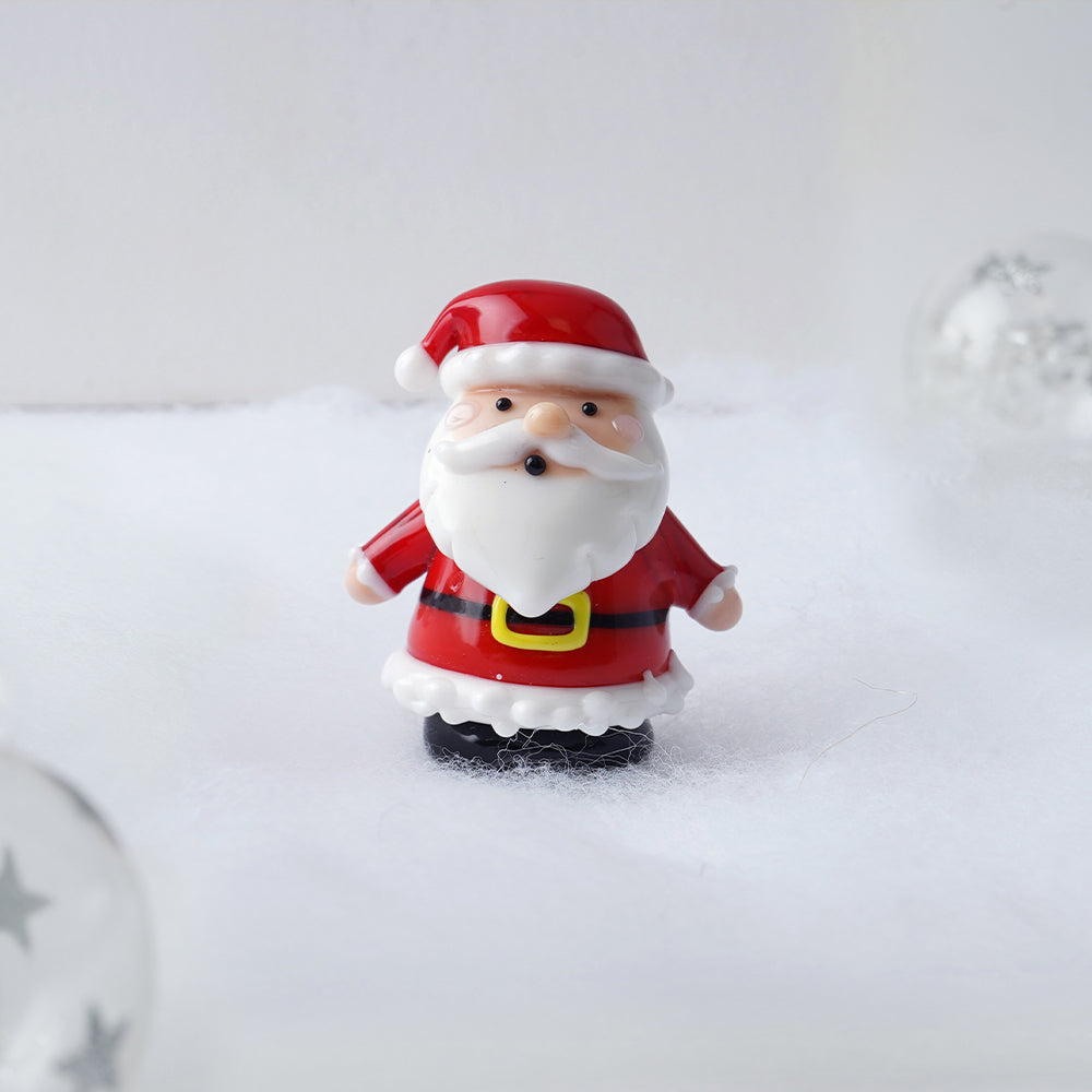 Mini Glass Father Christmas Ornament | Little Gift | Cracker Filler