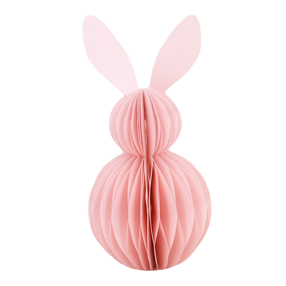Pastel Pink Easter Bunny  | 23cm | Honeycomb Paper Standing Decoration