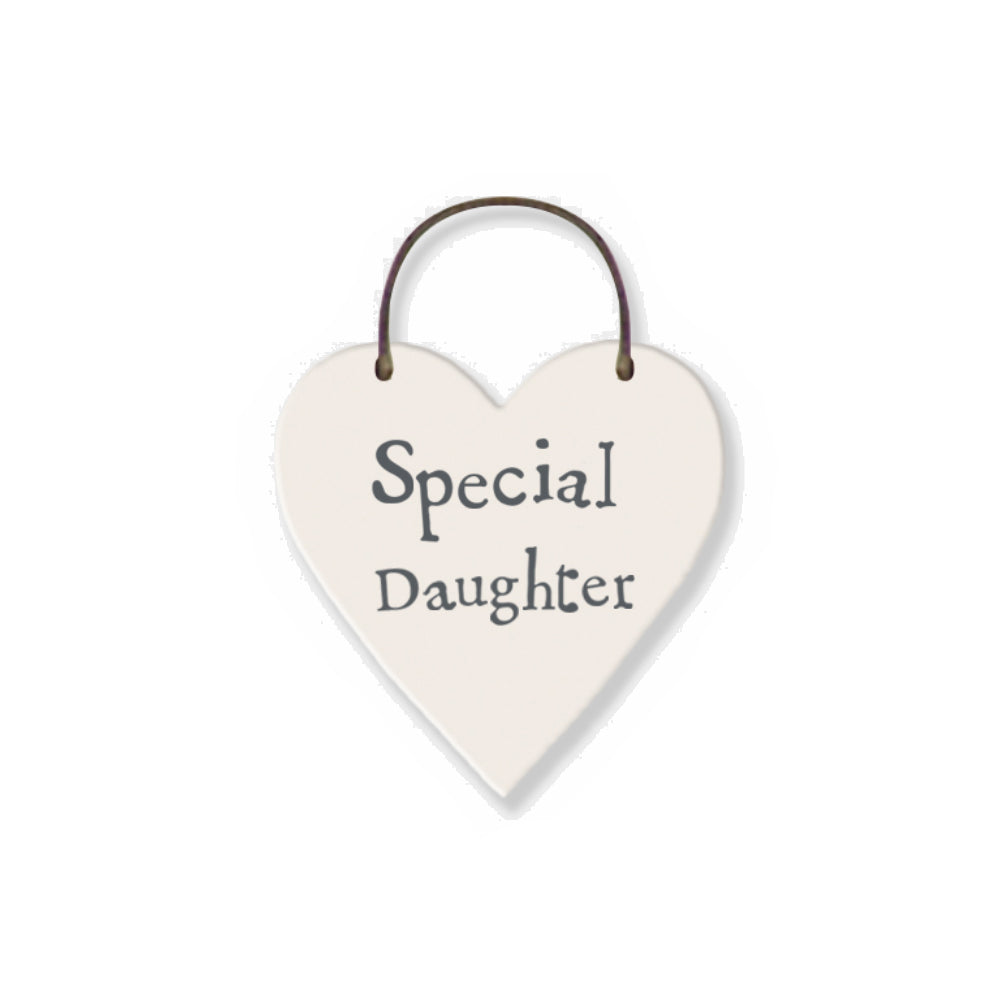 Special Daughter - Mini Wooden Hanging Heart | Cracker Filler | Mini Gift