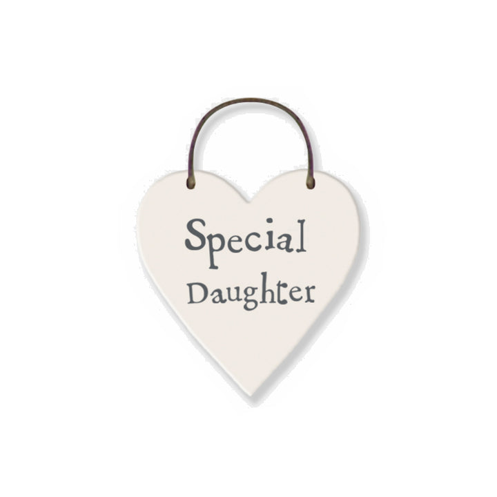 Special Daughter - Mini Wooden Hanging Heart | Cracker Filler | Little Gift
