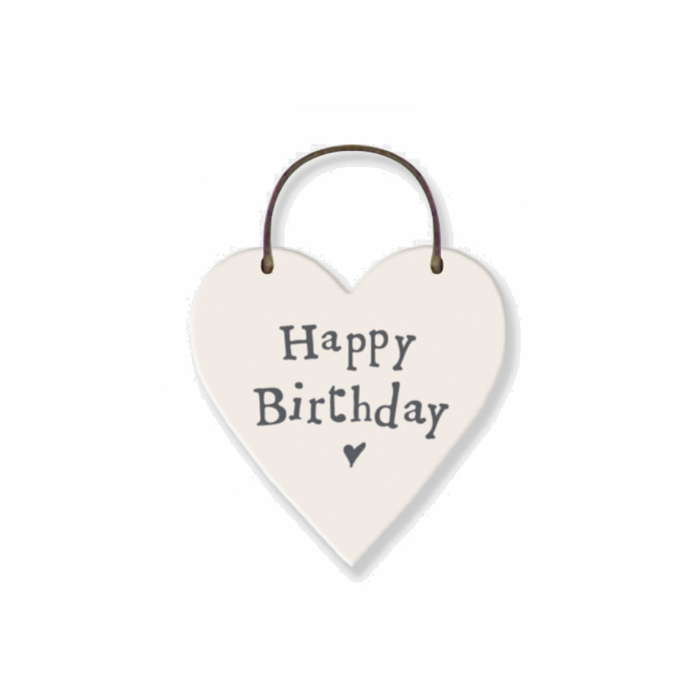 Happy Birthday Mini Wooden Hanging Heart | Cracker Filler | Mini Gift