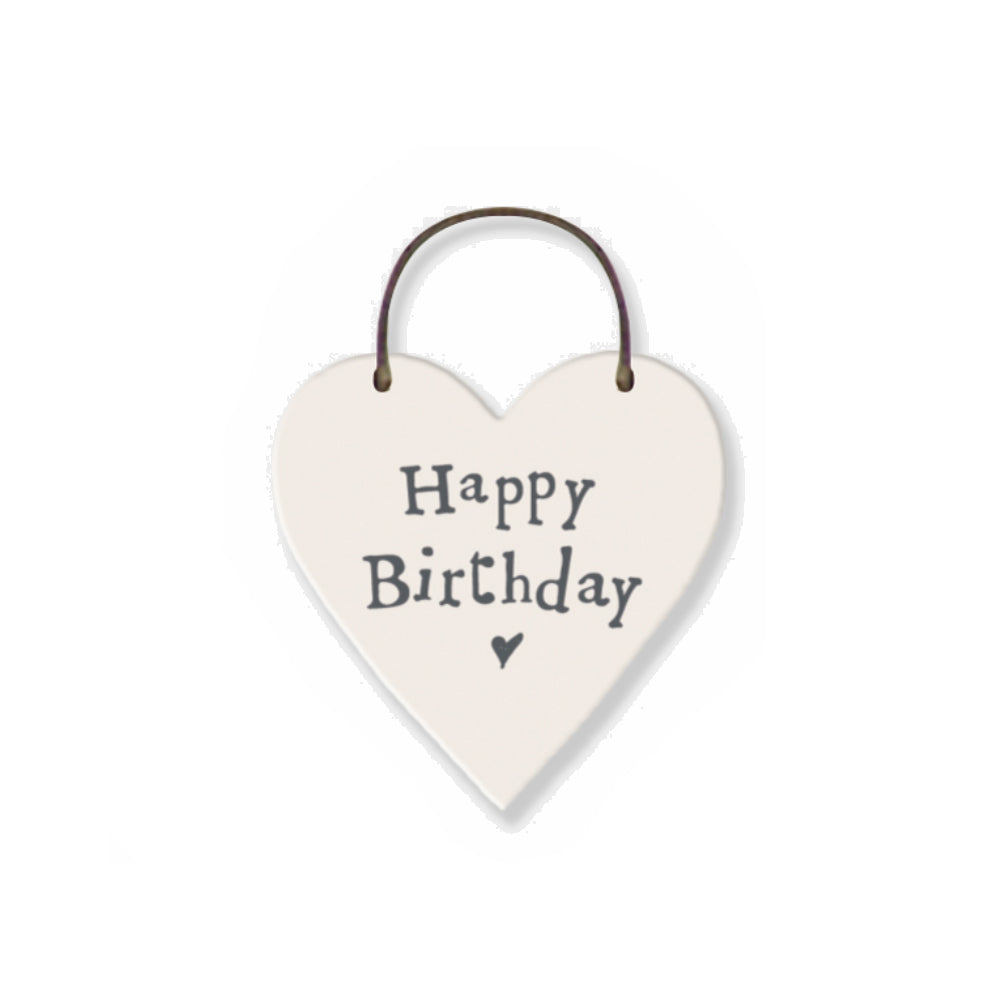 Happy Birthday Mini Wooden Hanging Heart | Cracker Filler | Little Gift