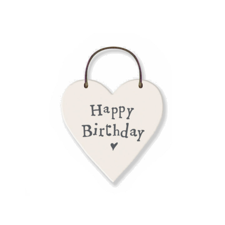 Happy Birthday Mini Wooden Hanging Heart | Cracker Filler | Little Gift