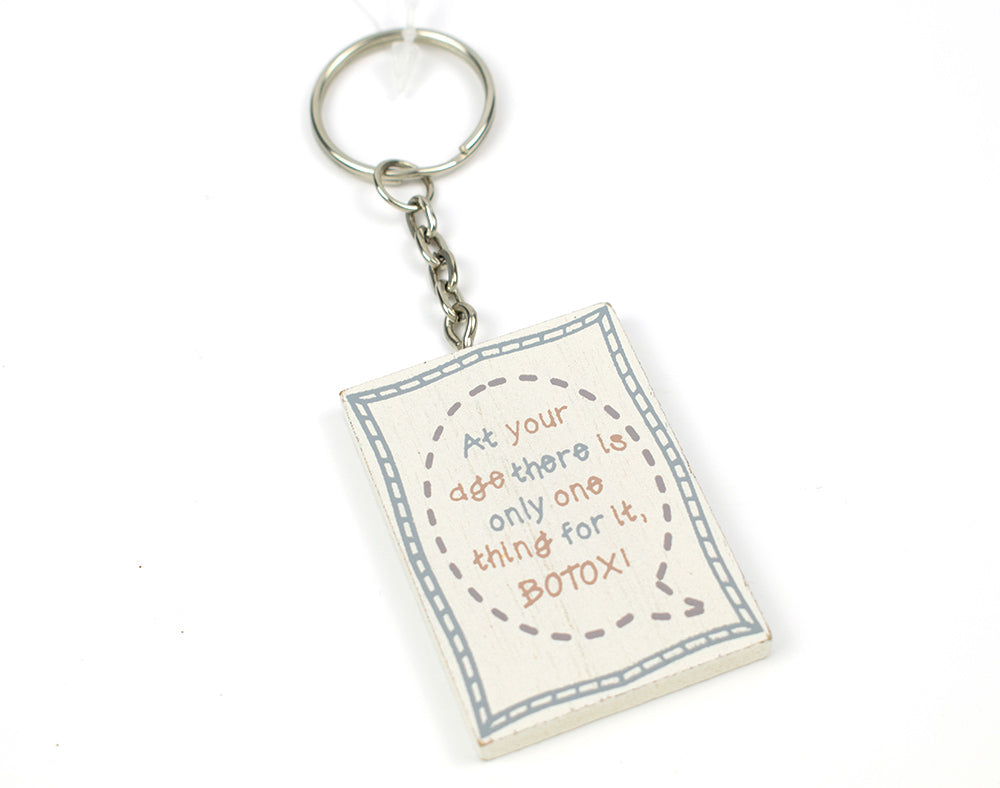 Botox! Middle Aged Keyring | Cracker Filler | Mini Gift