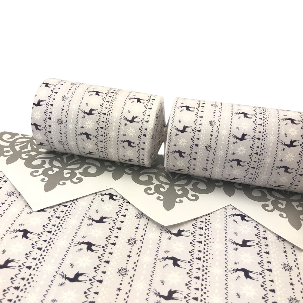 Nordic Christmas Print Cracker Making Kits - Make & Fill Your Own