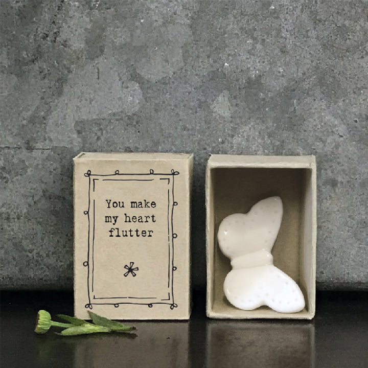 You Make My Heart Flutter | Ceramic Butterfly | Cracker Filler | Mini Gift