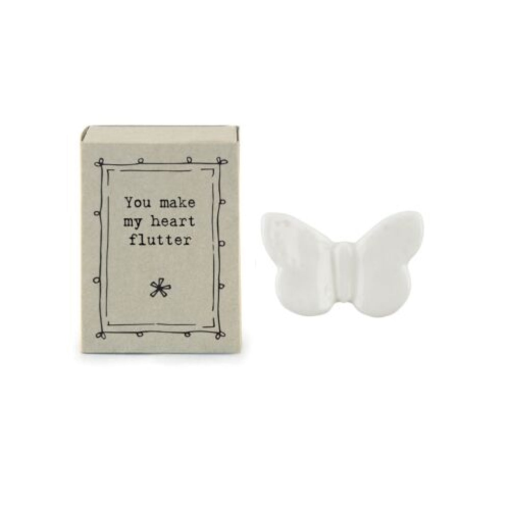 You Make My Heart Flutter | Ceramic Butterfly | Cracker Filler | Mini Gift