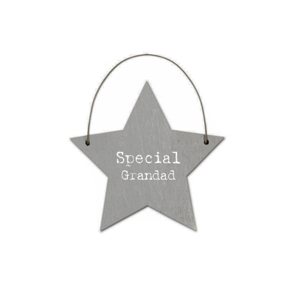 Special Grandad - Mini Wooden Hanging Star | Cracker Filler | Mini Gift