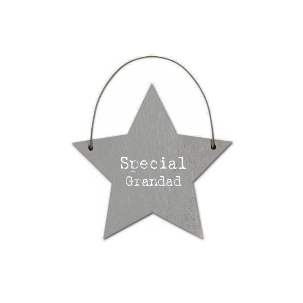 Special Grandad - Mini Wooden Hanging Star | Cracker Filler | Little Gift