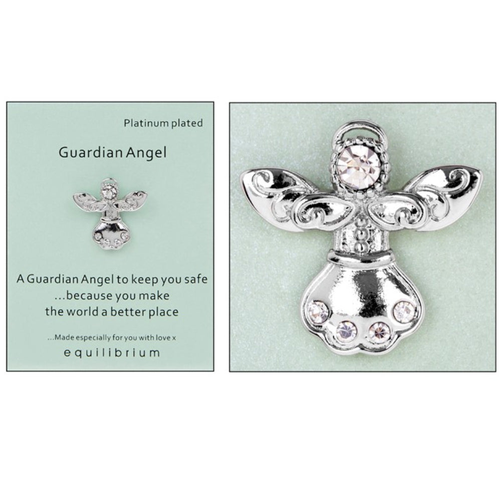 Better Place | Platinum Plated Guardian Angel Pin | Cracker Filler | Little Gift
