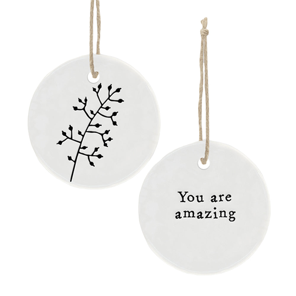 You Are Amazing Mini Porcelain Hanger | Cracker Filler | Little Gift