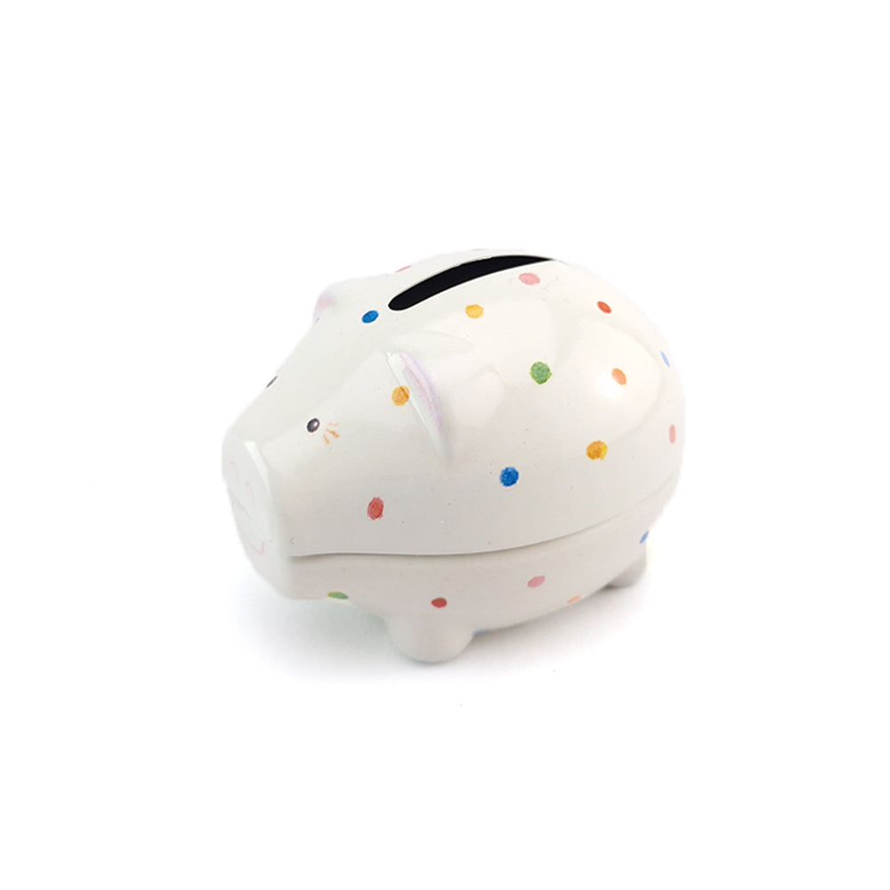 Spotty Dots | Little Coin Piggy Bank | Tin Money Box | Cracker Filler Little Gift