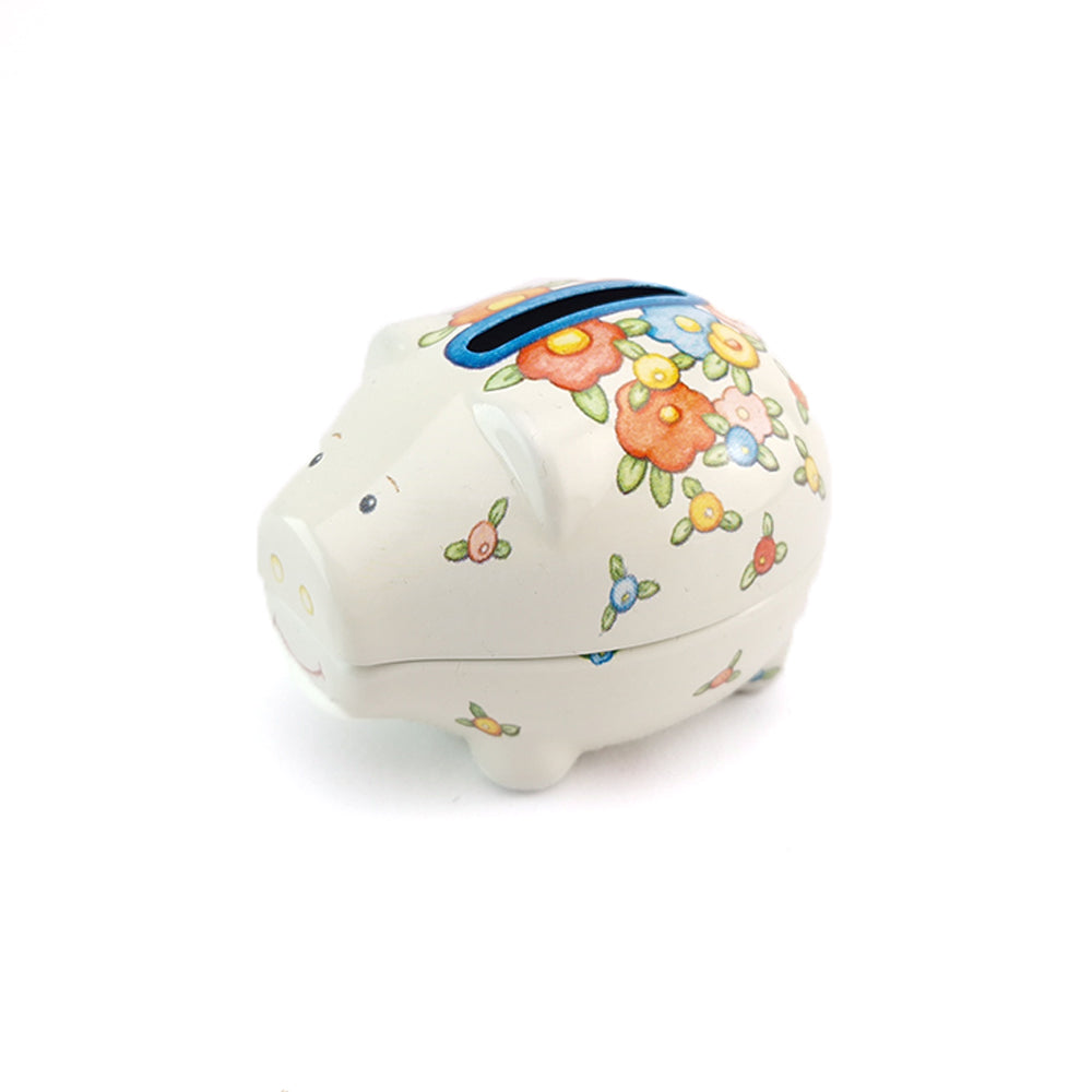 Flowers | Little Coin Piggy Bank | Tin Money Box | Cracker Filler | Little Gift