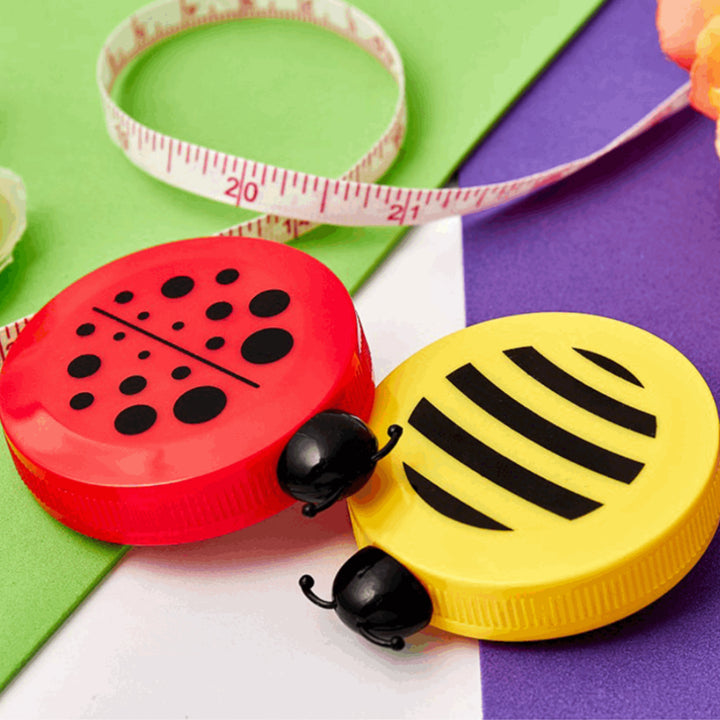 Retractable 150cm Tape Measure - Bee and Ladybird Design | Cracker Filler | Mini Gift
