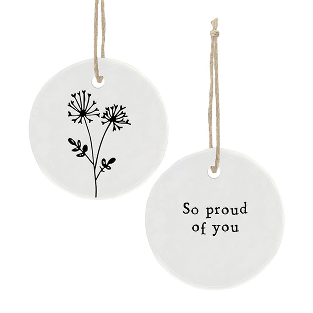 So Proud of You Mini Porcelain Hanger | Cracker Filler | Mini Gift
