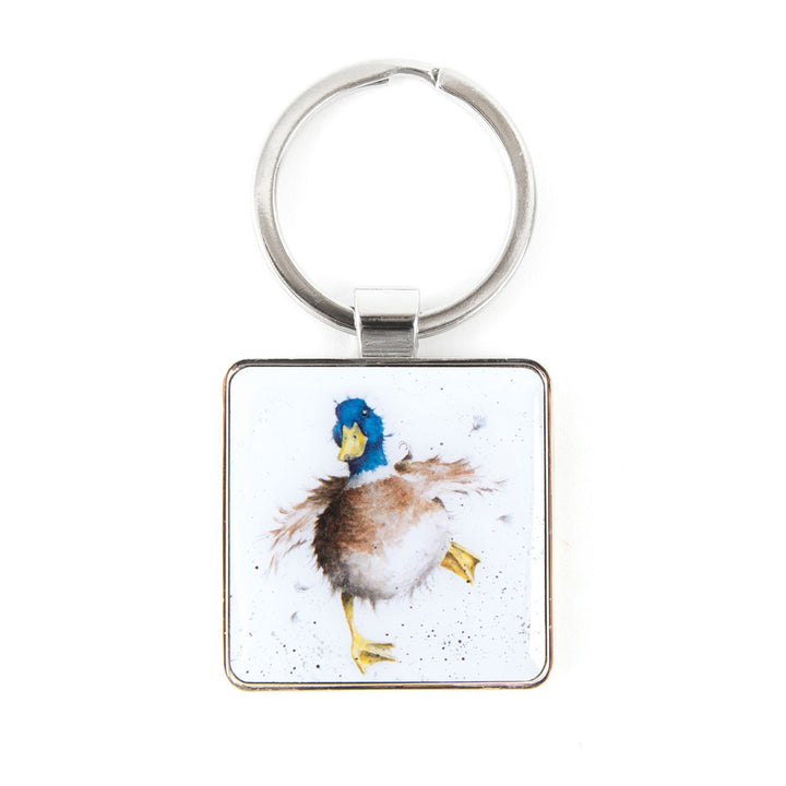 Wrendale Metal Keyring | Waddling Duck | Cracker Filler | Mini Gift