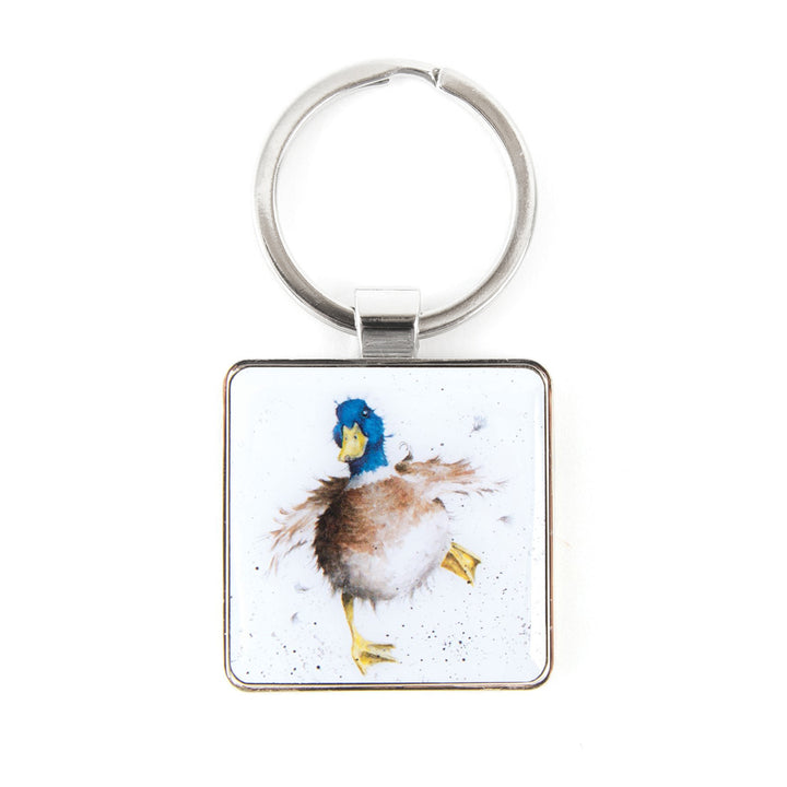 Wrendale Metal Keyring | Waddling Duck | Cracker Filler | Little Gift