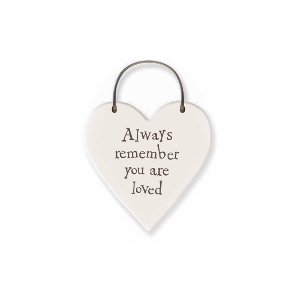 You are Loved - Mini Wooden Hanging Heart | Cracker Filler | Little Gift