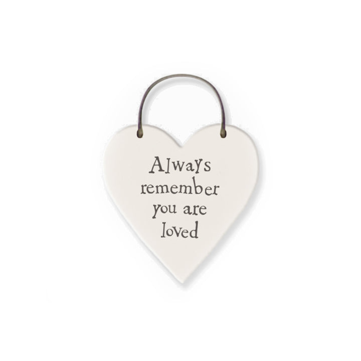 You are Loved - Mini Wooden Hanging Heart | Cracker Filler | Little Gift