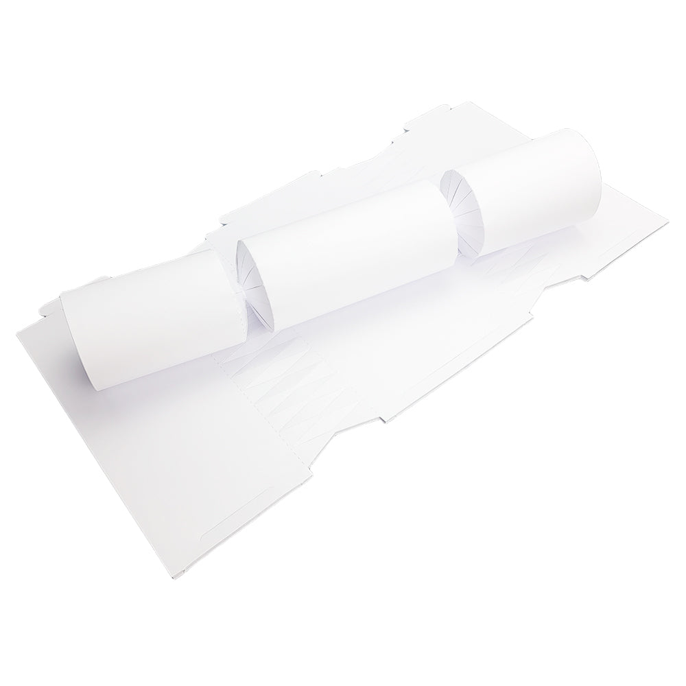 White Basic Make & Fill Your Own DIY Recyclable Christmas Cracker Craft Kits