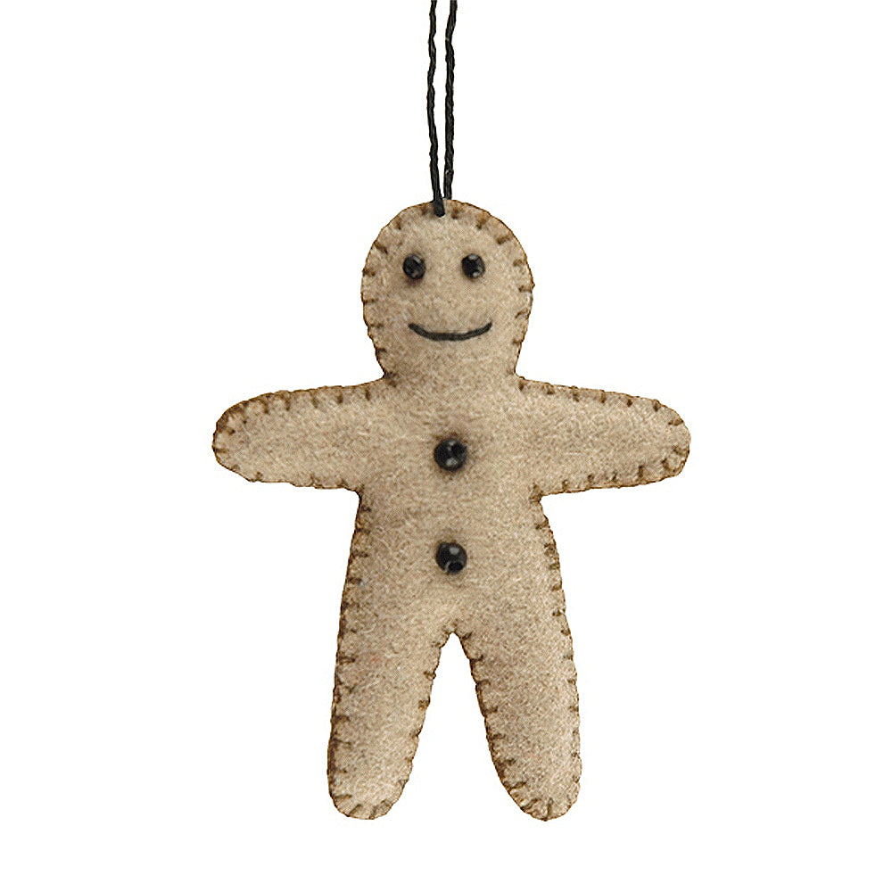 6cm Felt Gingerbread Man Christmas Decoration | Cracker Filler | Little Gift