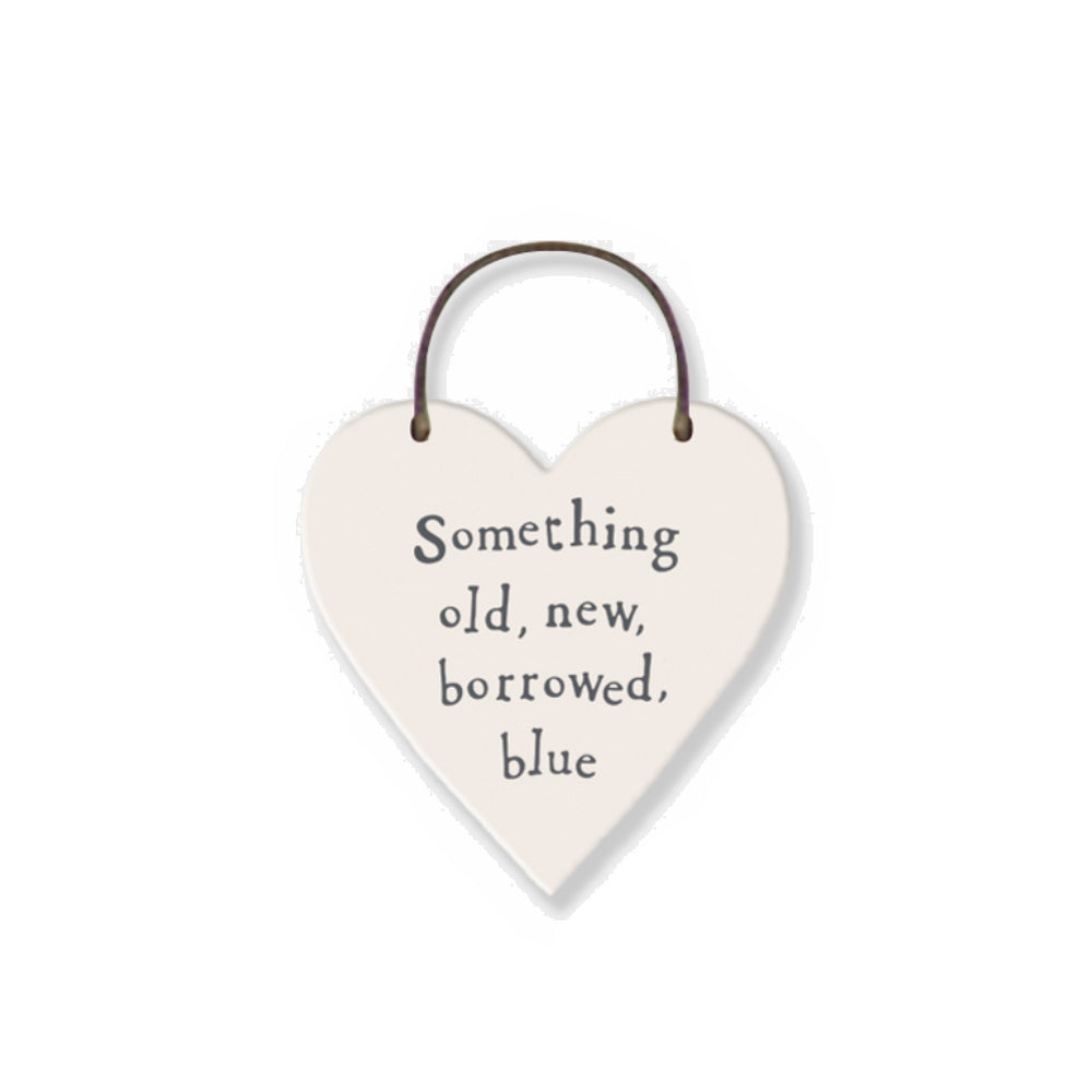 Old, New, Borrowed, Blue - Mini Wooden Hanging Heart | Cracker Filler | Mini Gift