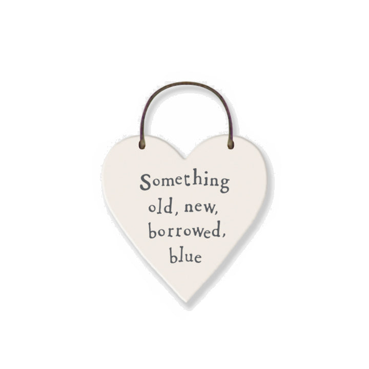 Old, New, Borrowed, Blue - Mini Wooden Hanging Heart | Cracker Filler | Little Gift
