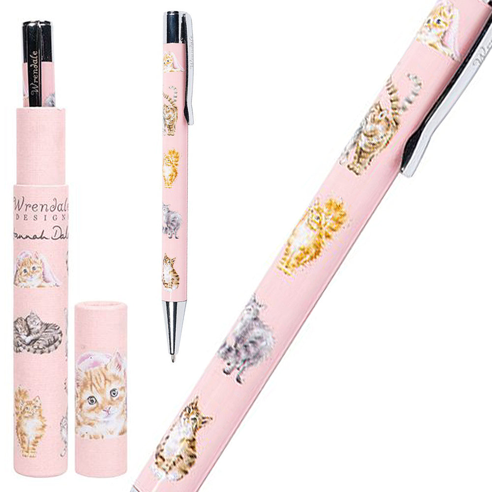 Wrendale Designs Cats Ballpoint Pen in Gift Tube | Little Gift