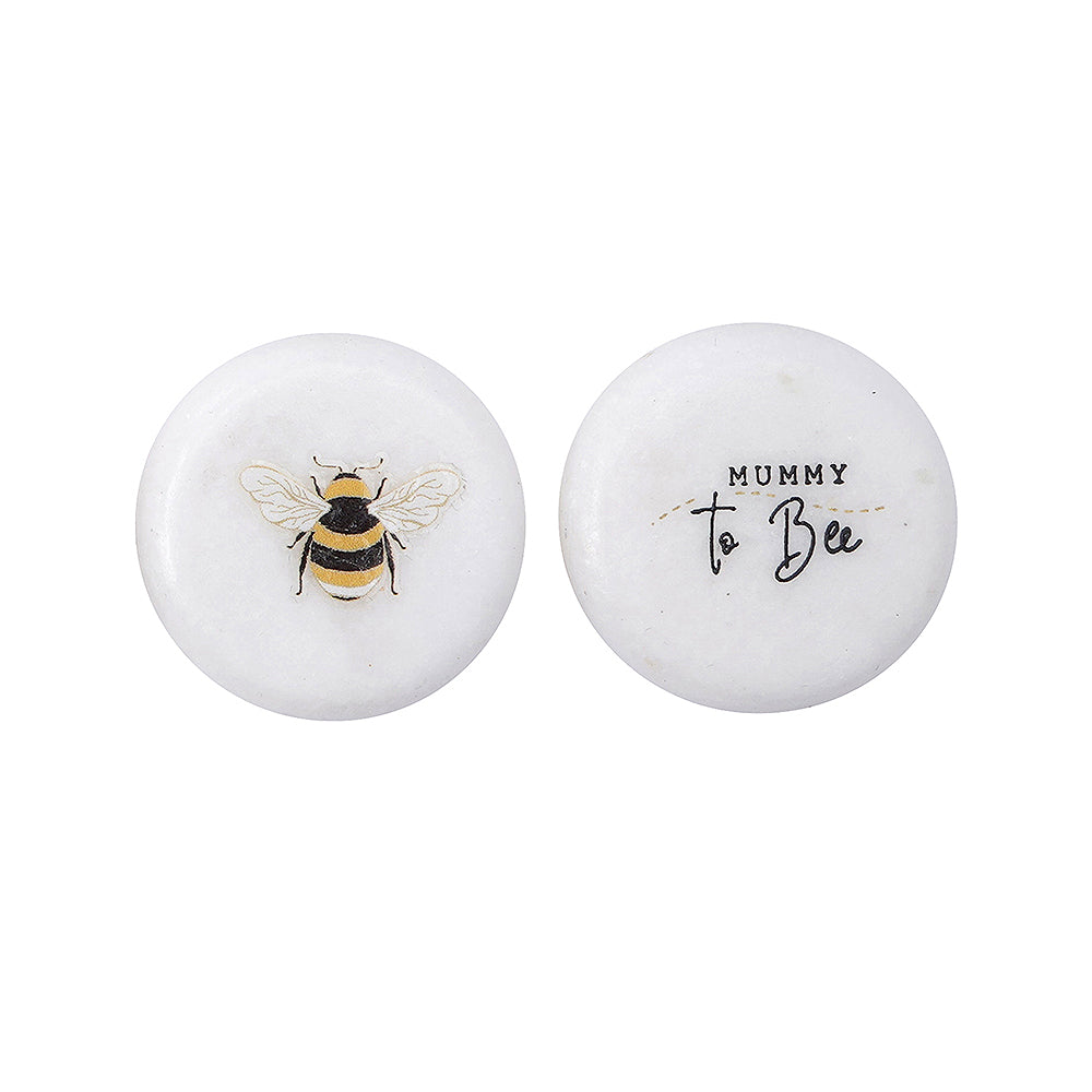 Mummy To Bee | 3cm Ceramic Pebble Keepsake | Cracker Filler | Little Gift