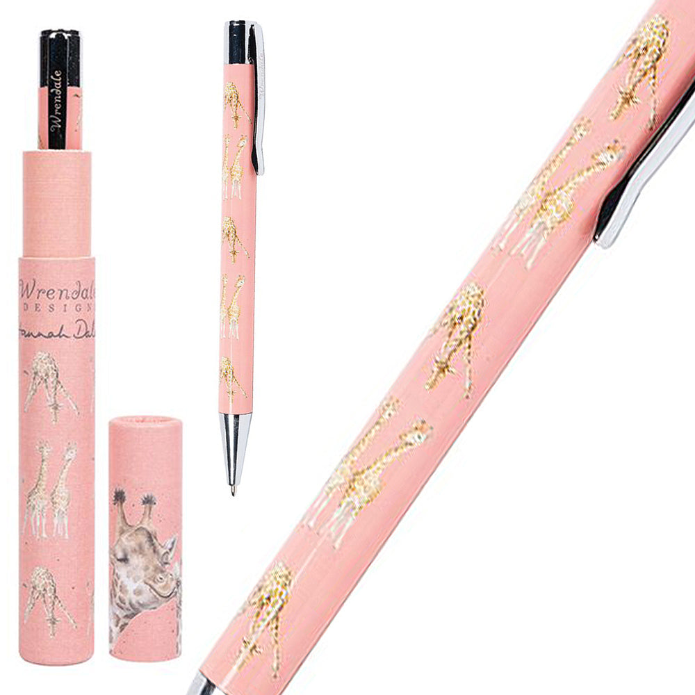 Wrendale Designs Giraffe Ballpoint Pen in Gift Tube | Little Gift