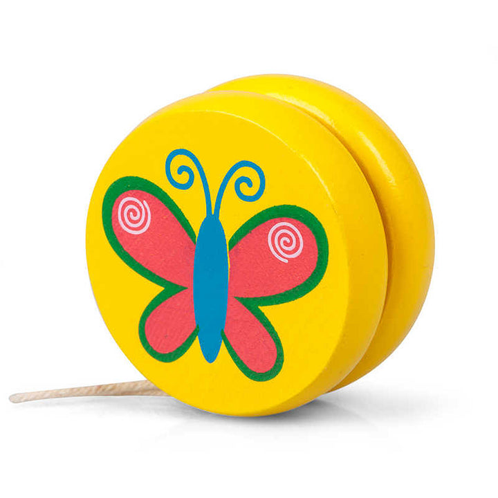 Mini Colourful Wooden Yo Yo for Kids | Single | Little Gift | Cracker Filler