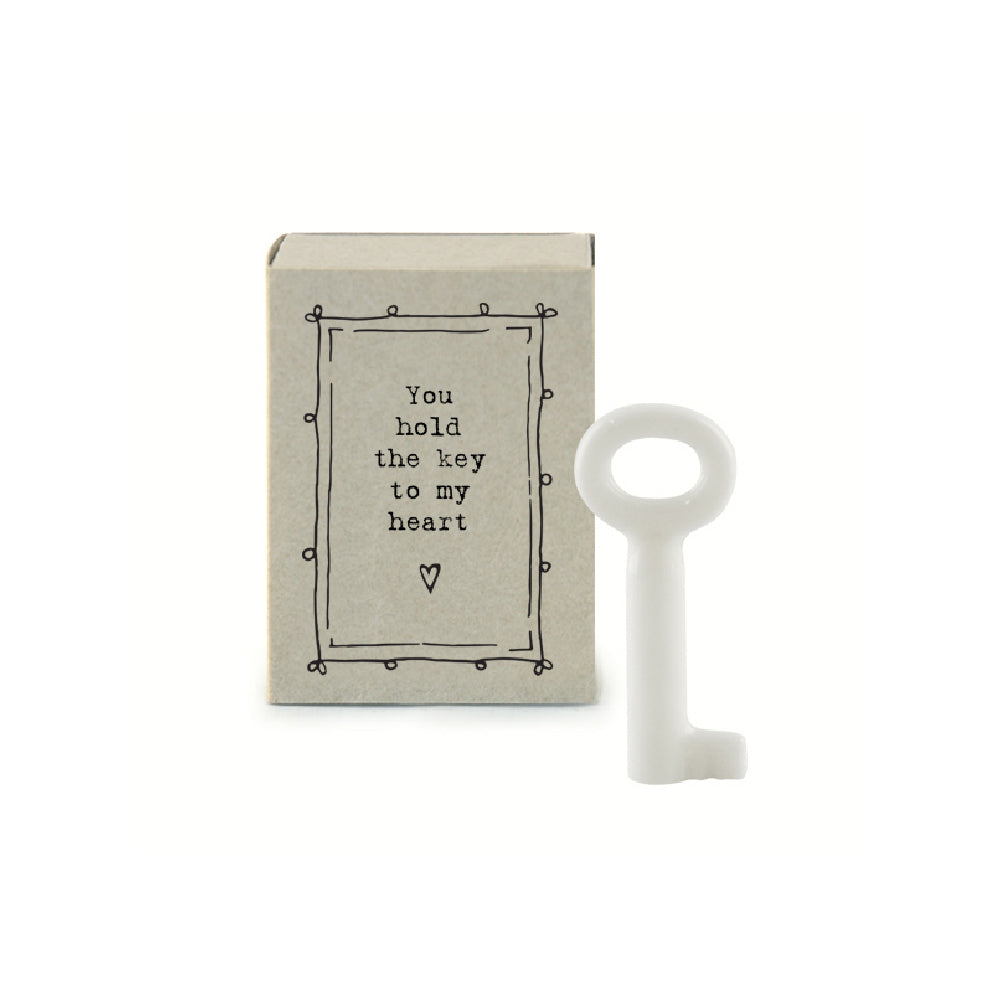 You Hold The Key To My Heart | Ceramic Key | Cracker Filler | Matchbox Little Gift