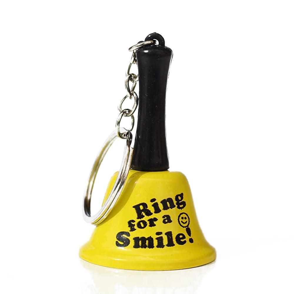 Ring for a Smile - Mini Metal Bell Keyring | Cracker Filler | Mini Gift